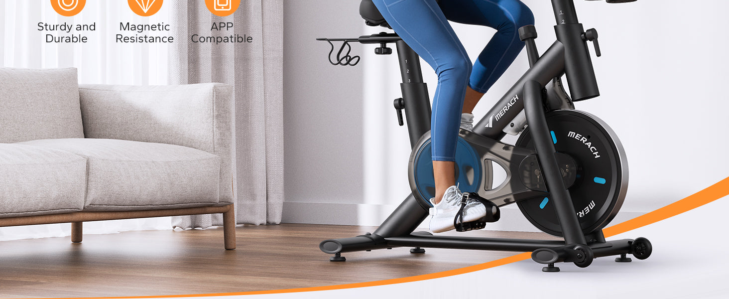 Exercise Bike with Dumbbells & Dumbbell Holder for Home
