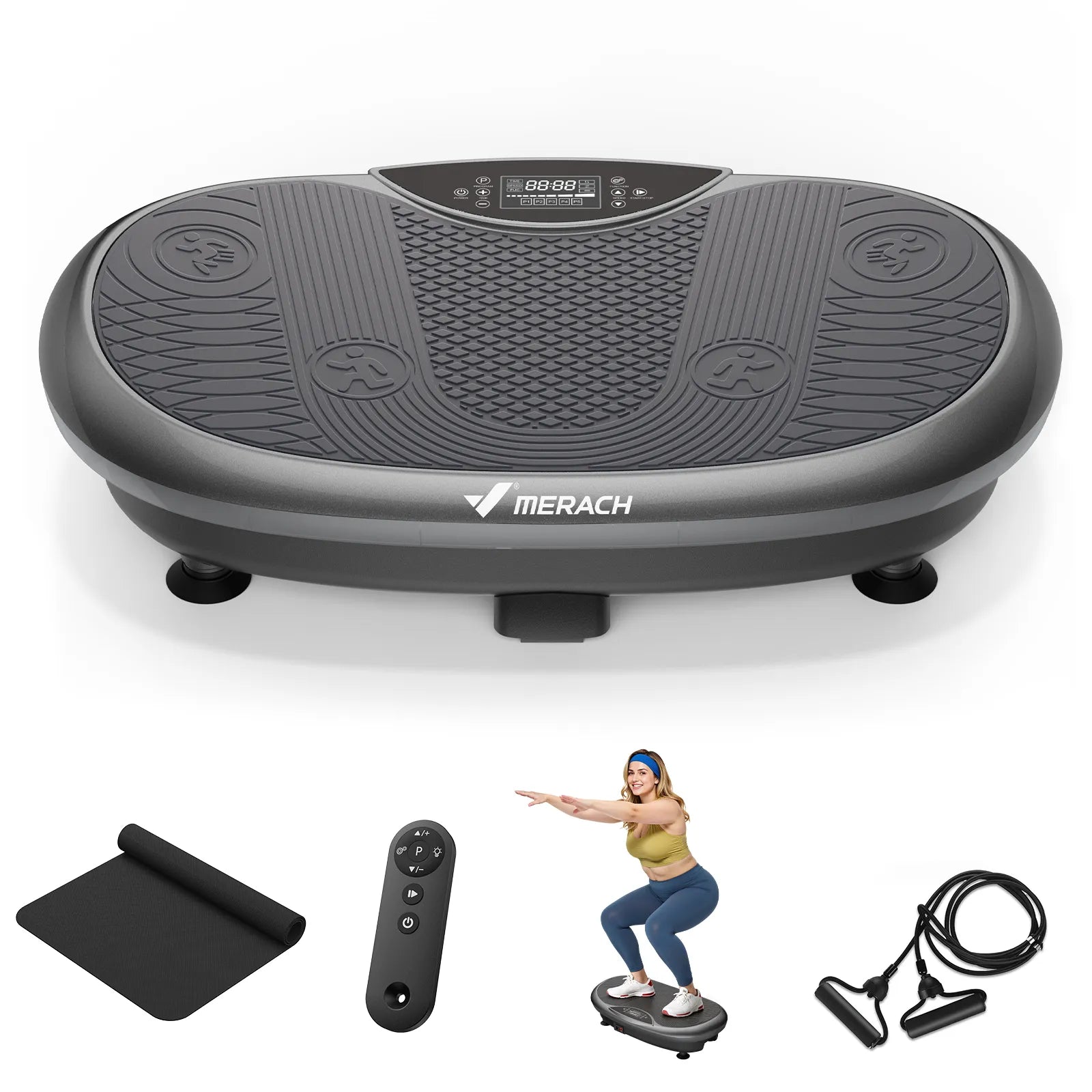 SurgeVib V55 4D Vibrating Workout Plate with Triple-motor System