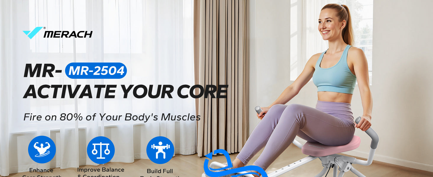 4-in-1 Ab Exerciser - Ab Swing Exercise Machine for Core Training