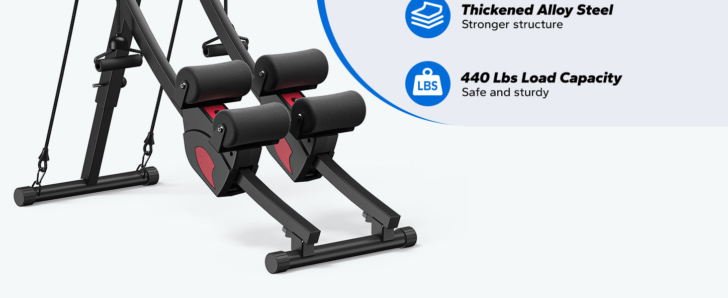 dual track ab trainer for high intensity training