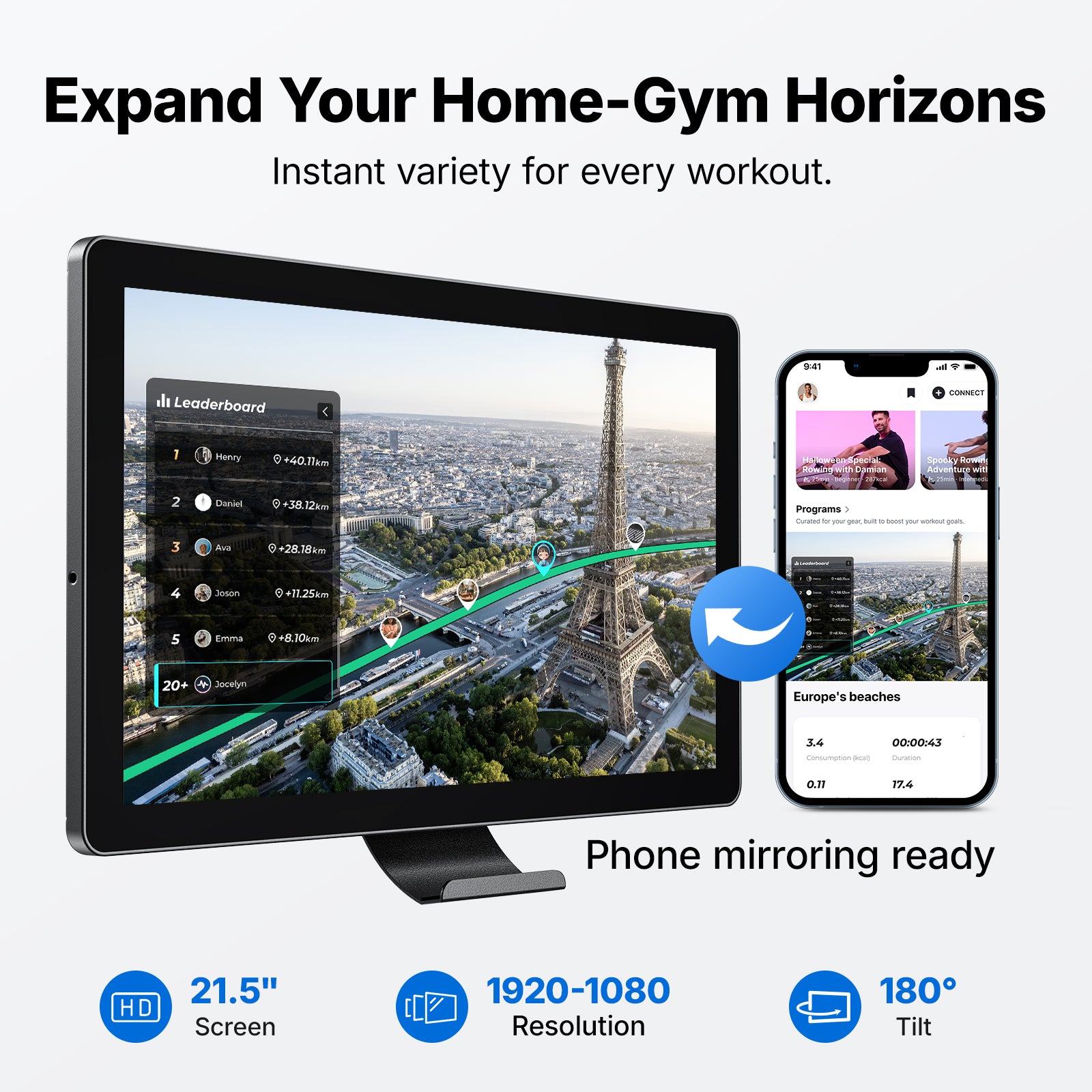 NovaRow R7 Aura Magnetic Quiet Rowing Machine with Rotating Screen