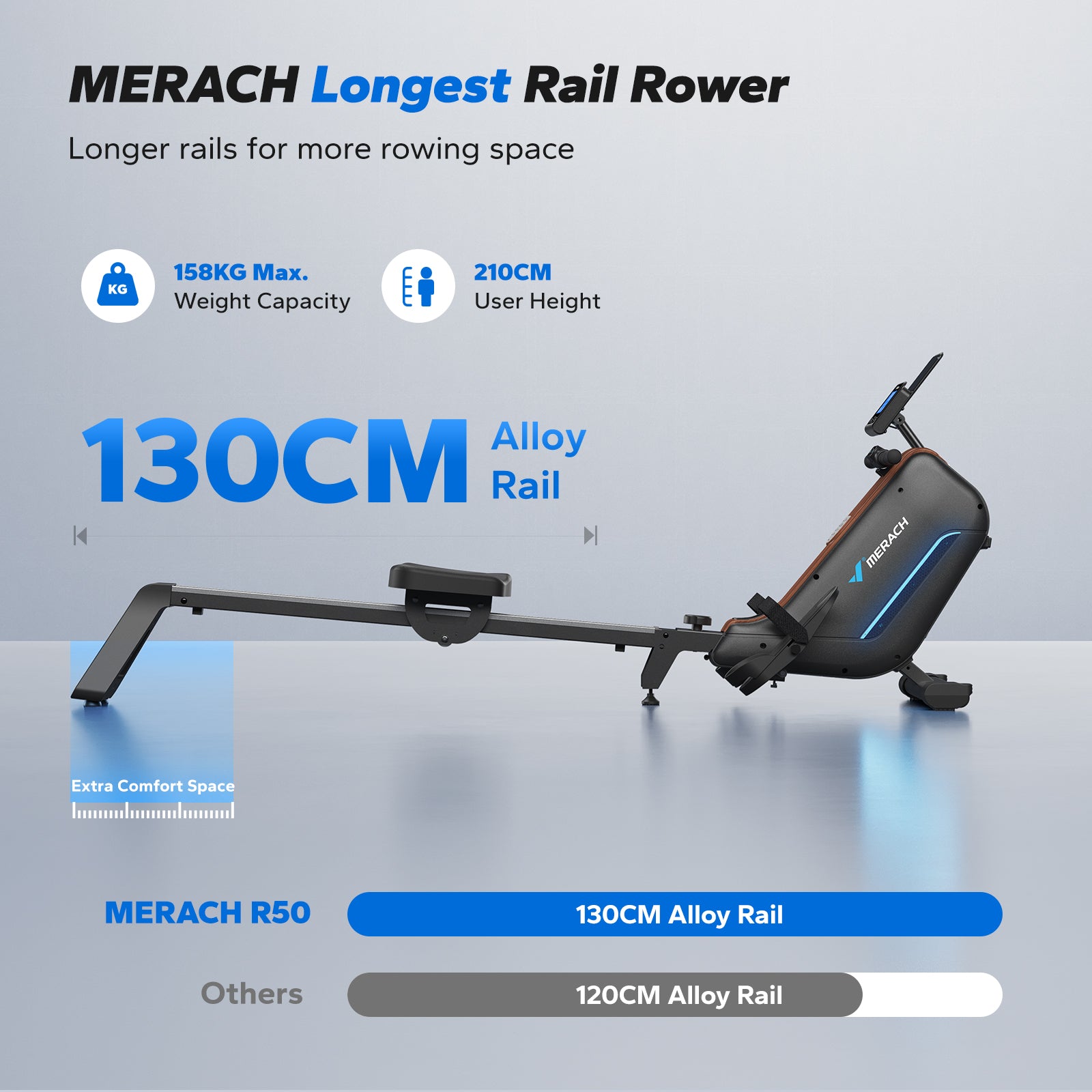 R15 Self Power Rowing Machine for Back Muscle Building
