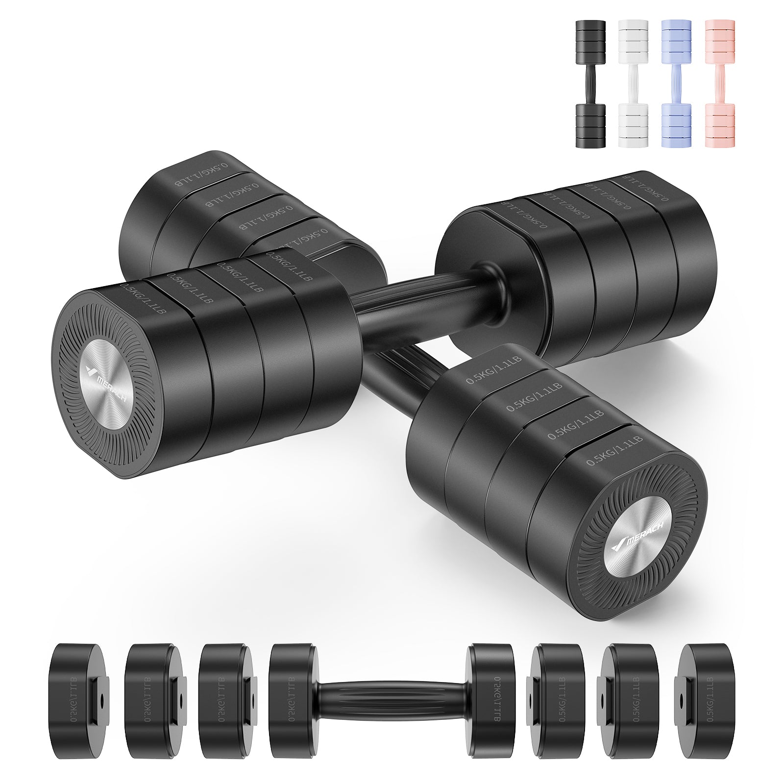 2444 MERACH Adjustable Dumbbell