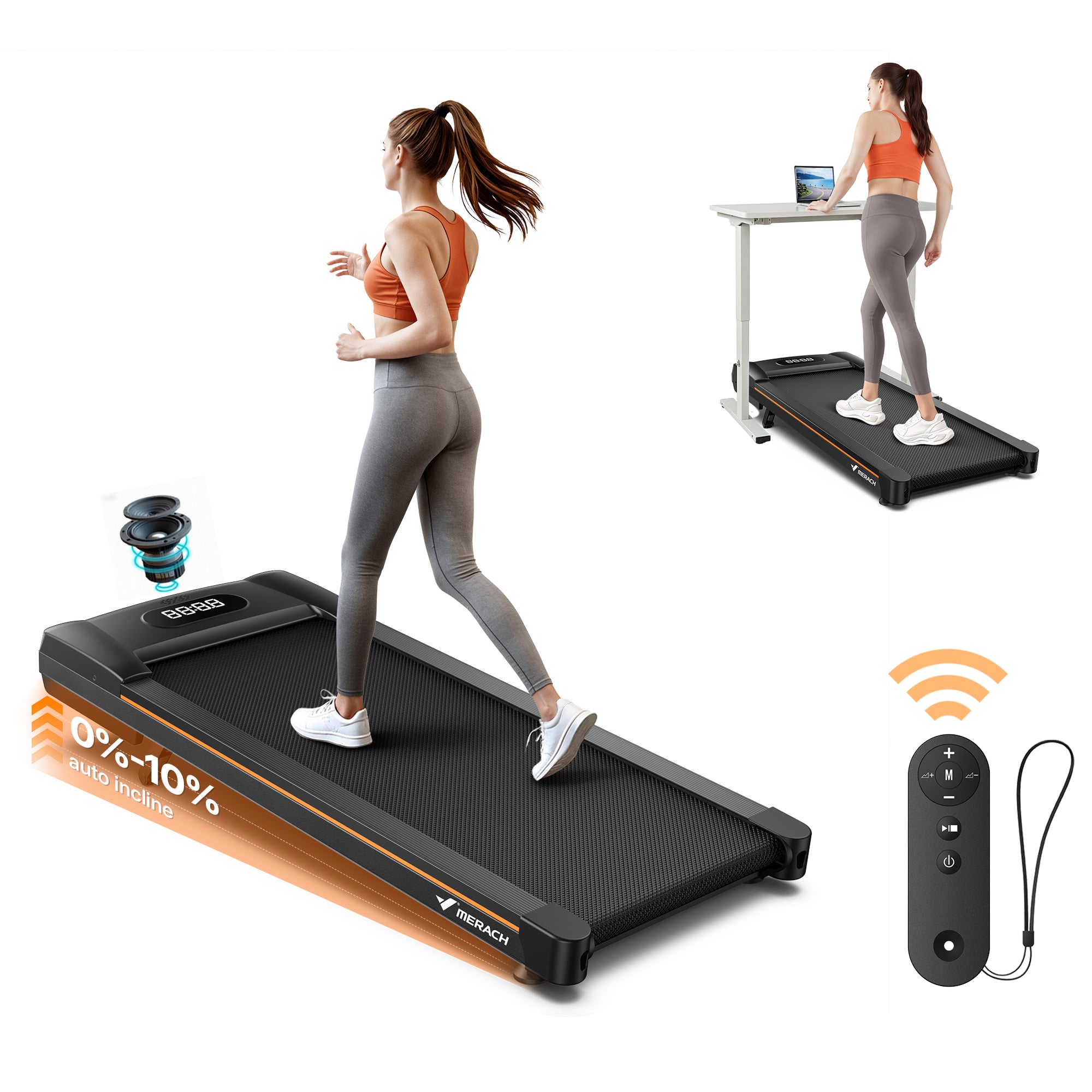 Merach WalkingPad W50 Lite With 10% Auto-Inline