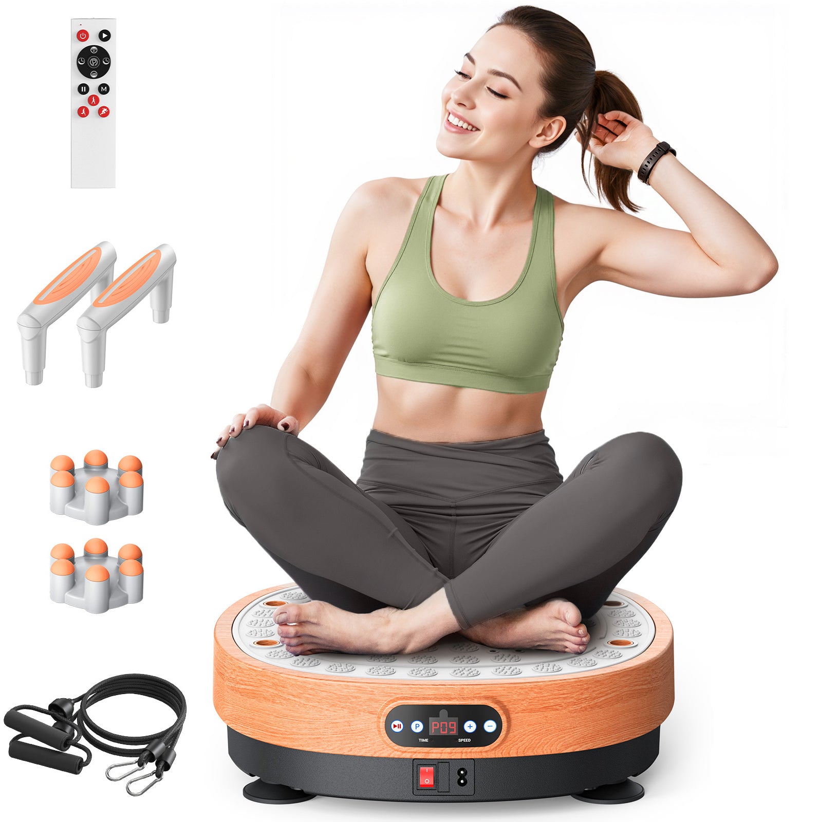 MERACH Whole Body Vibration Plate with Foot Massager