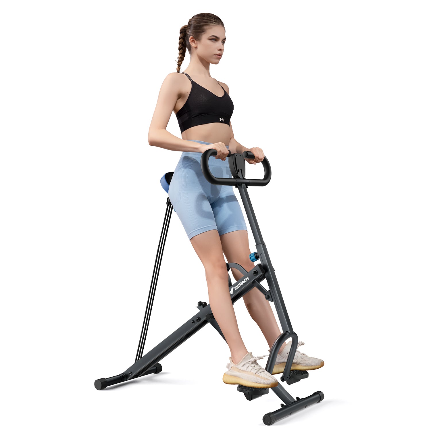 MERACH 2 in 1 R07 Foldable Squat Assist Trainer Machine for Home