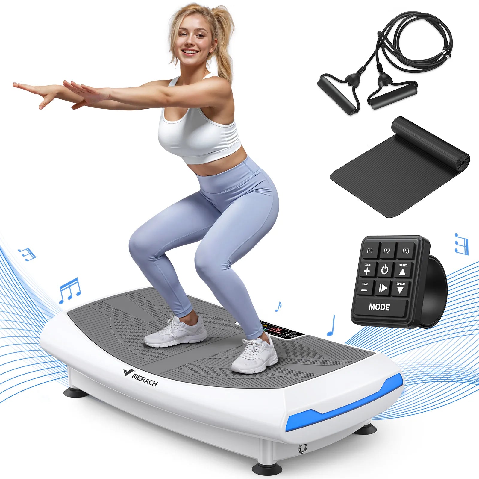 CV60 4D Curved Lymphatic Drainage Vibration Plate with Turbo Power