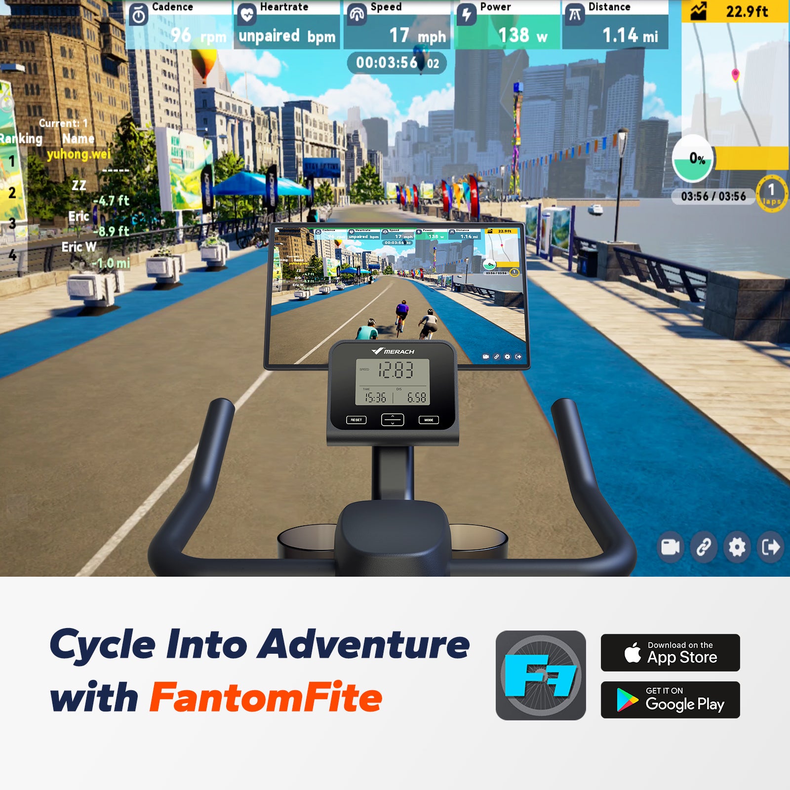 Gym-Grade Infinite Resistance Bike for Long-lasting Home Use | MERACH