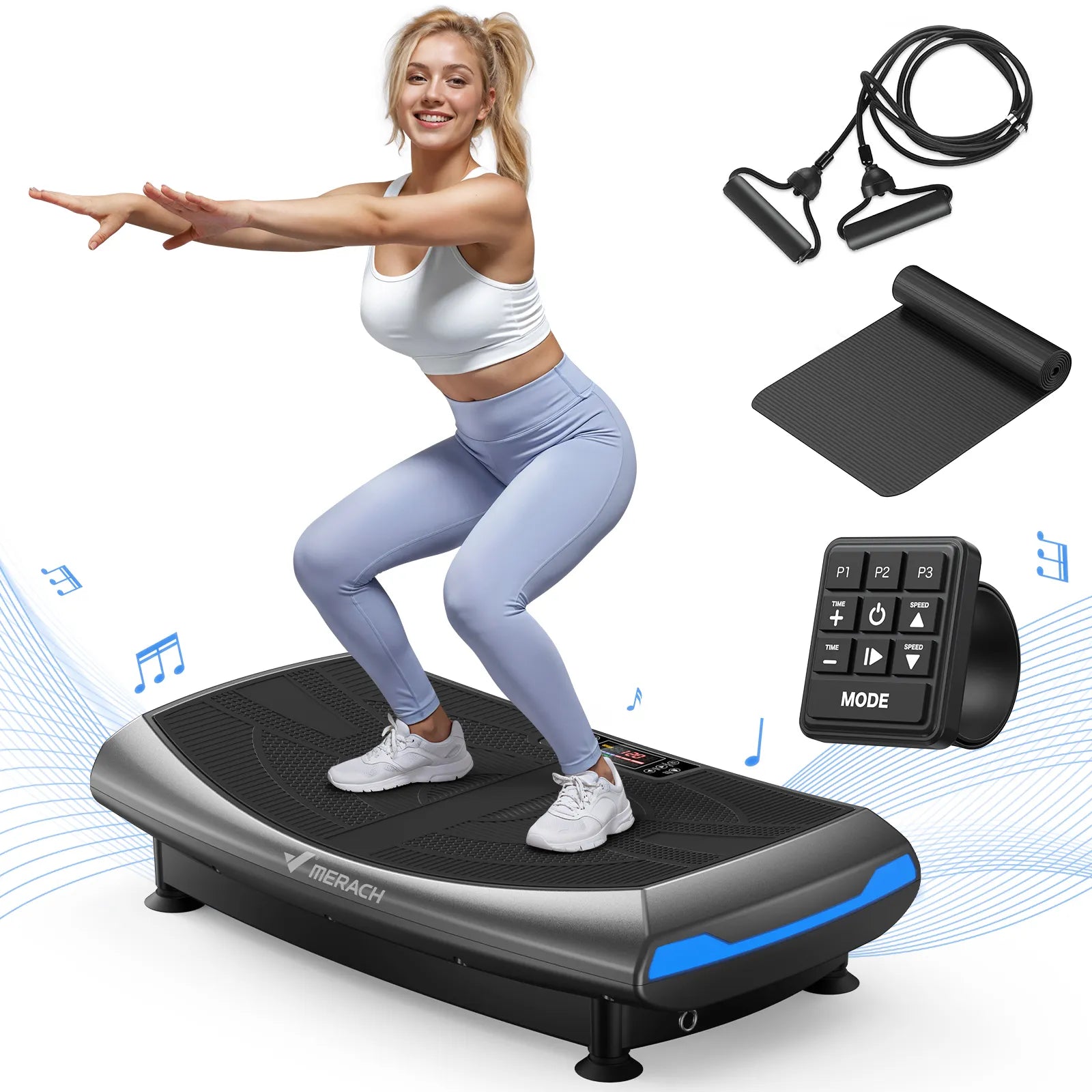 CV60 4D Curved Lymphatic Drainage Vibration Plate with Turbo Power