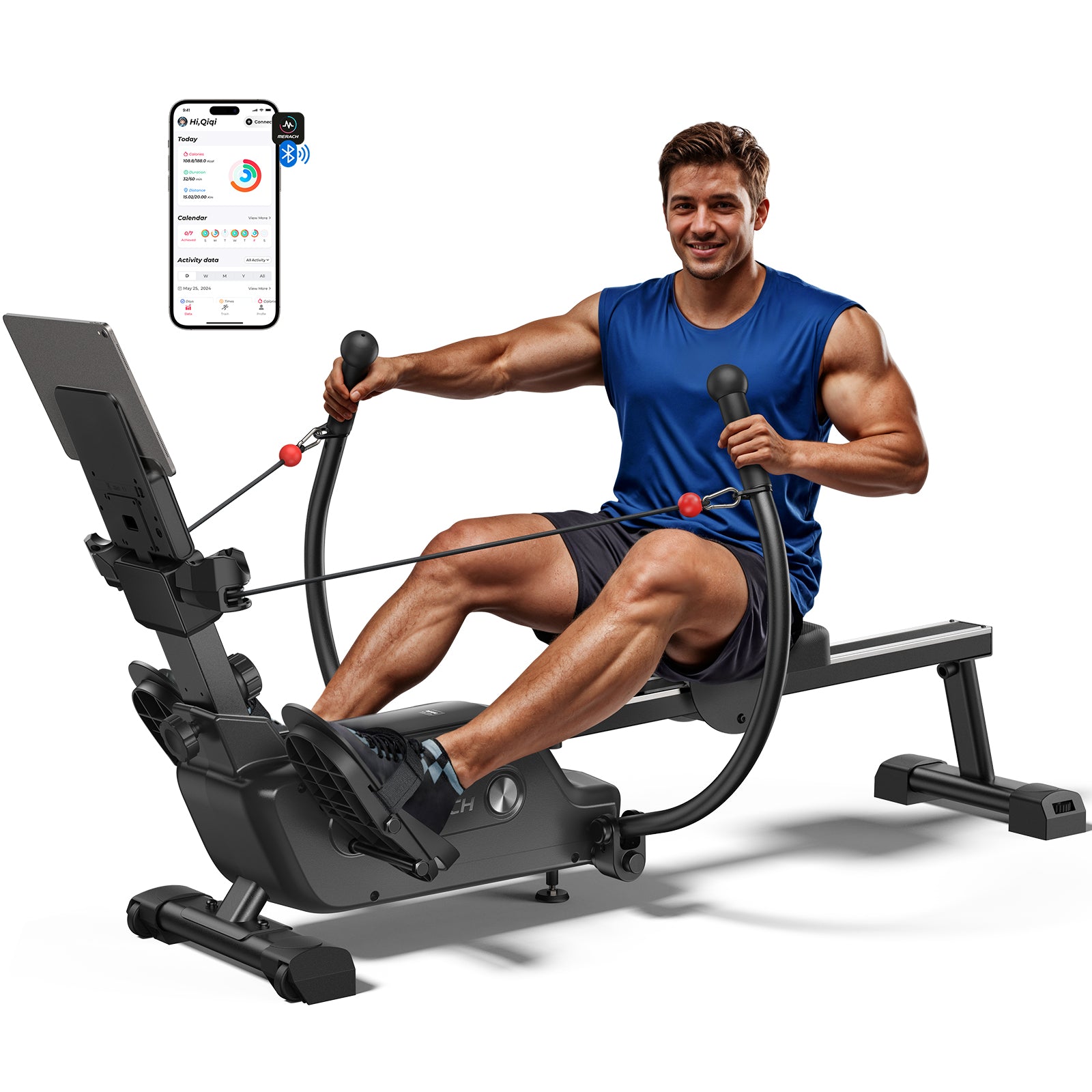 MERACH R26 Magnetic Rowing Machines for Home with 16 Levels of Quiet ...
