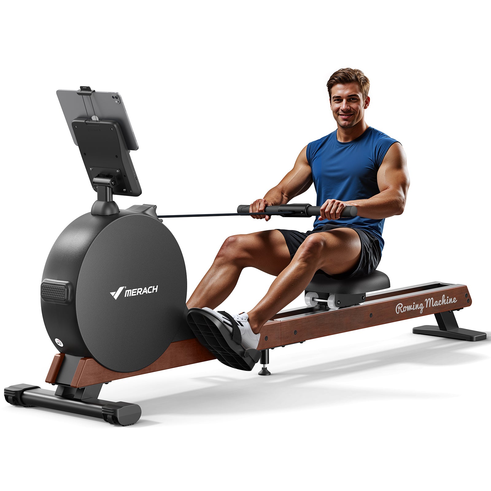 Q3S Self-powered Magnetic Rowing Machine for Beginners with LED Display