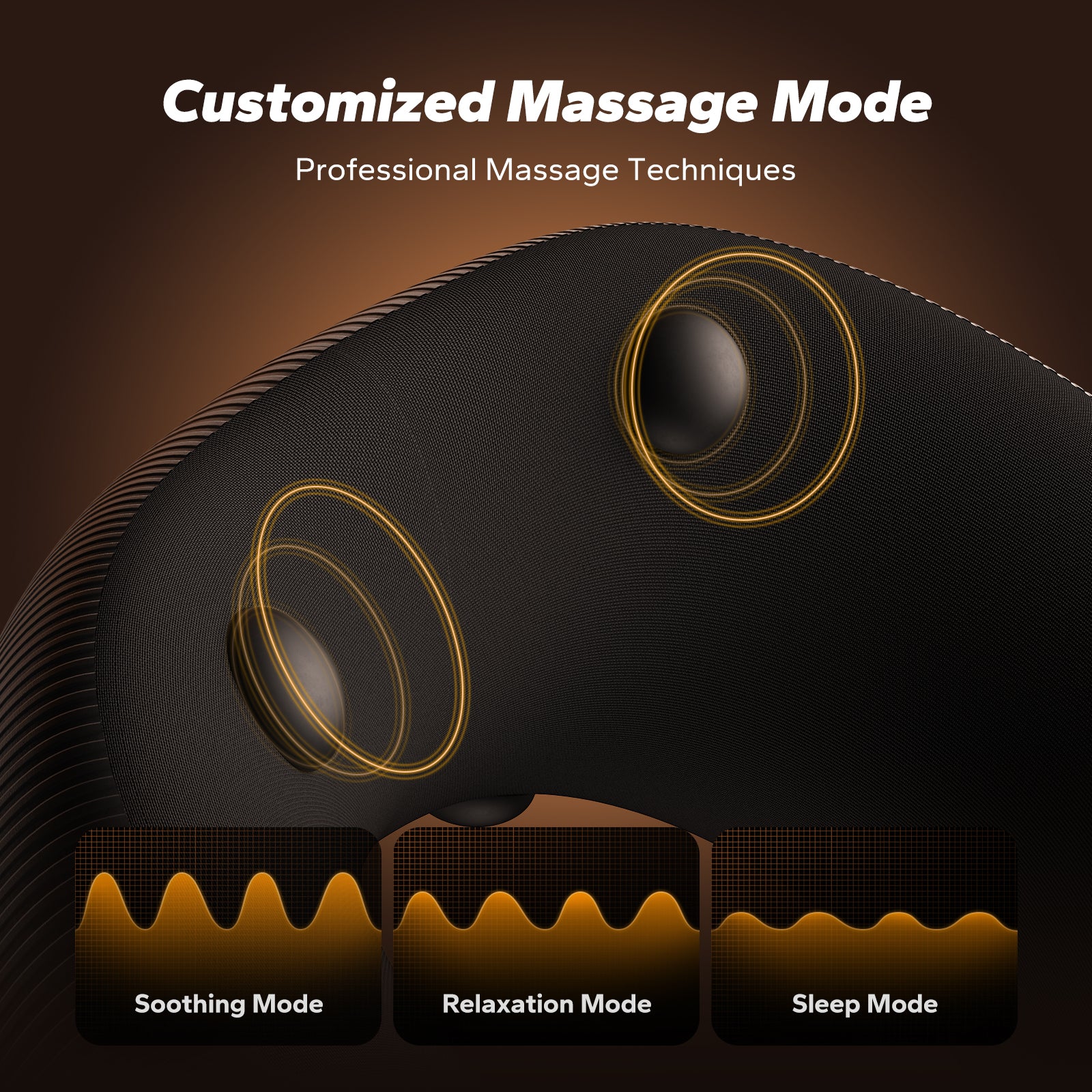 MERACH Heated Travel Pillow with Massage