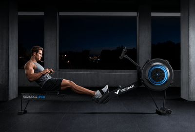NovaRow R50 Pro Air Rower with Upgraded Backlit Monitor