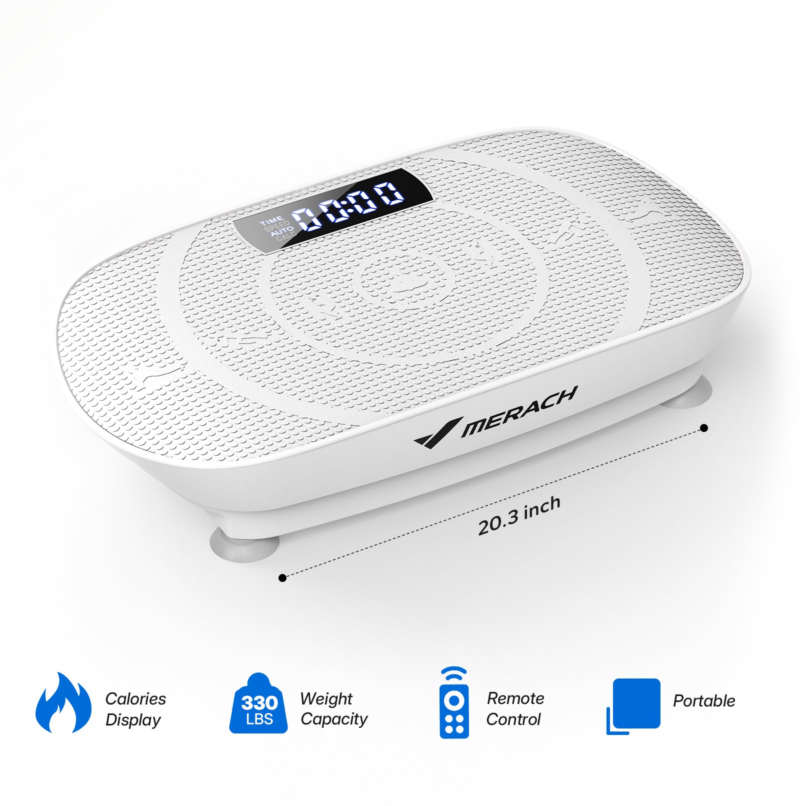 MR-2398Slim Sit-On Vibration Plate With Calorie Tracking