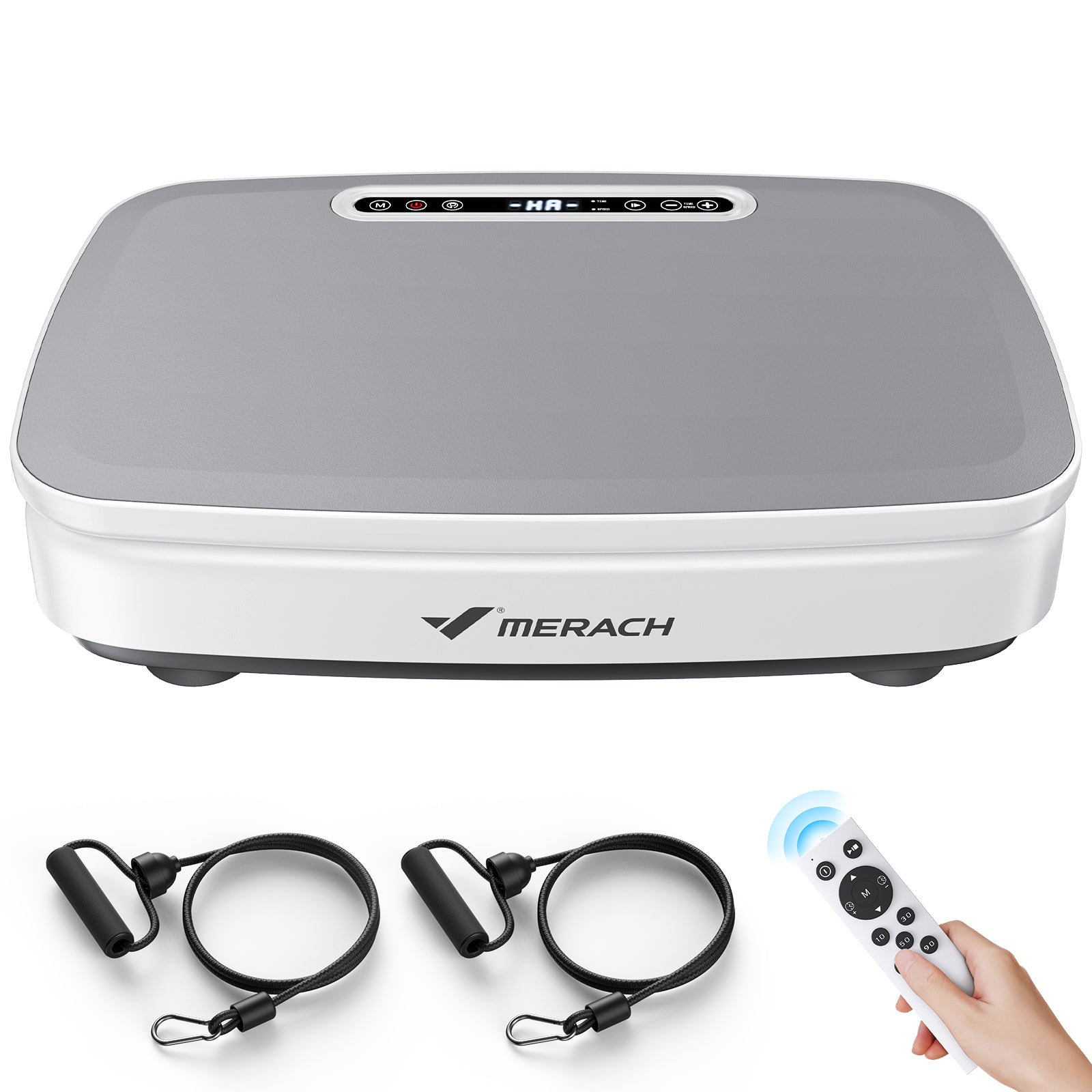 PulseVib V20 Cool Light Vibration Plate with Bands