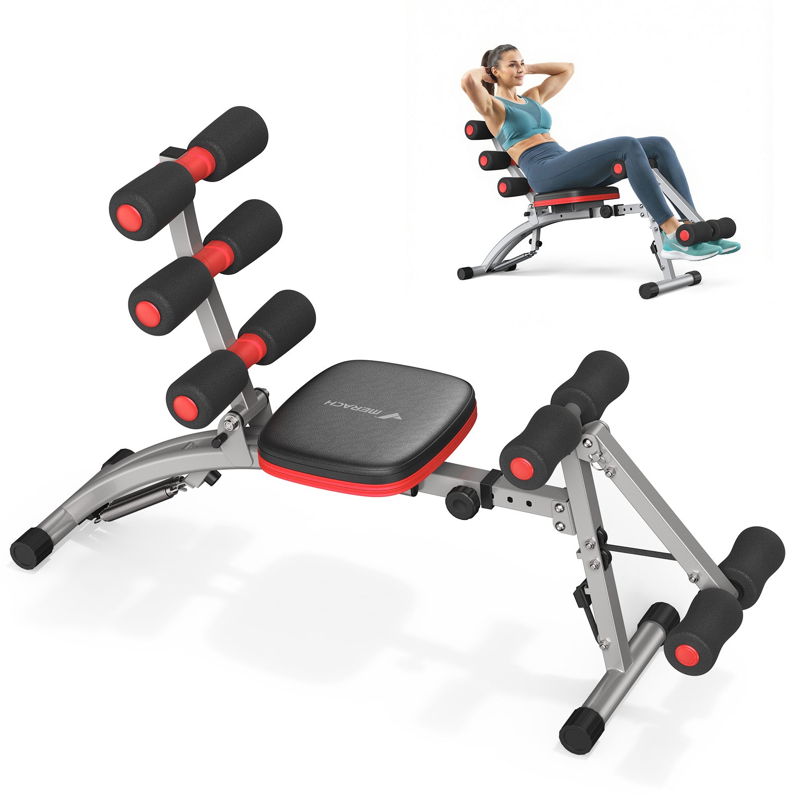 Multi-Functional Adjustable Ab Trainer（Blue）