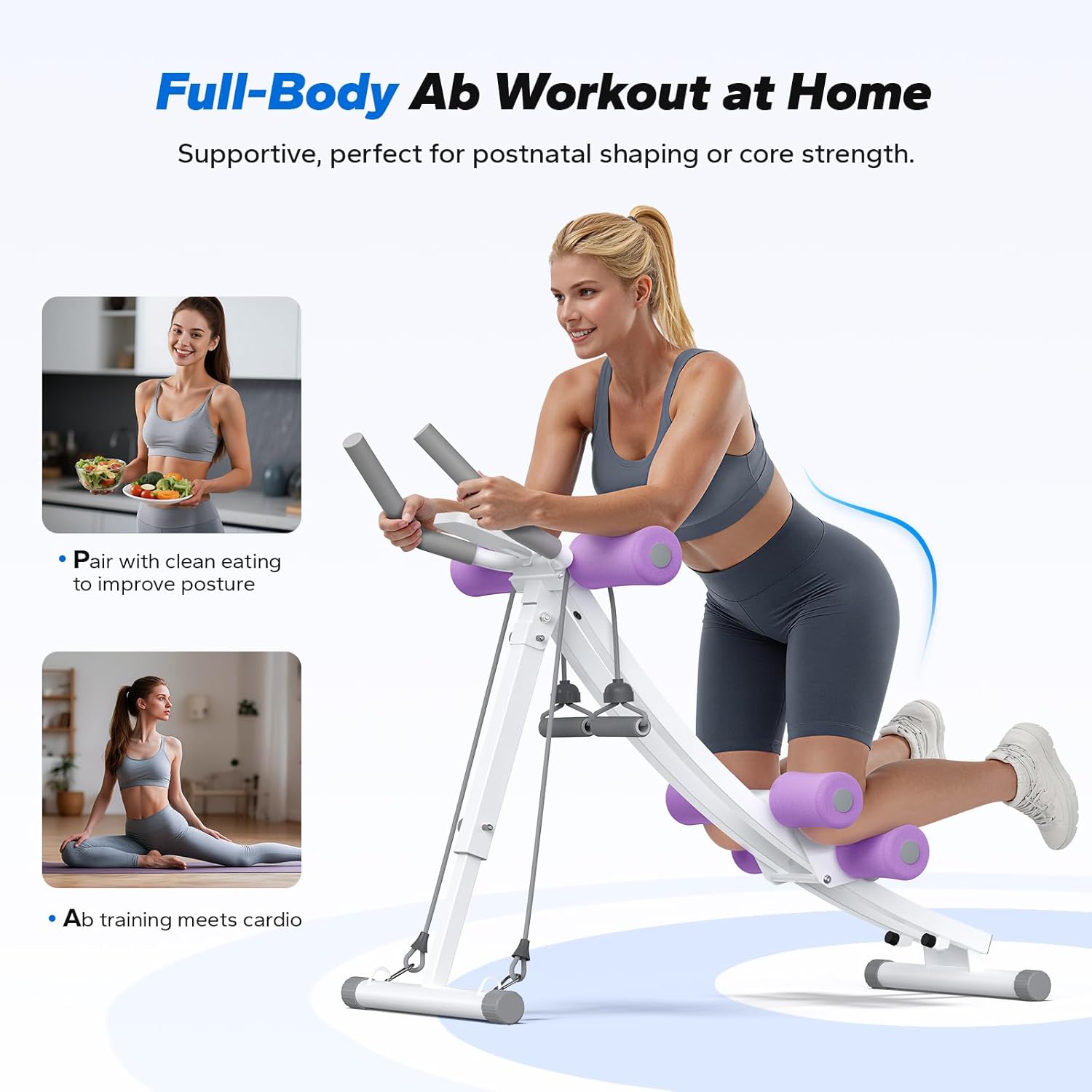 Foldable Ab Machine with Single-Side Motion
