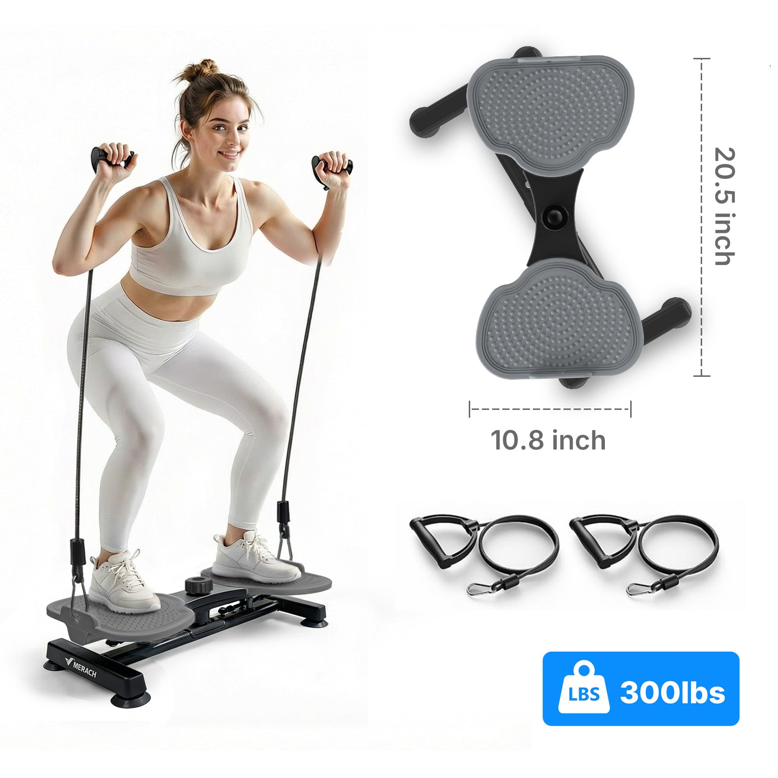 Waist Twist Workout Machine - with Hand Pull Rope, Adjustable Resistance,Ab Machine with,Applies to Waist Twister for Women Belly Fat Pink,53 * 13 * 34.5CM