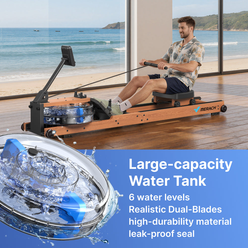 CoreRow R28 Wooden Water Rowing Machine for Beginners