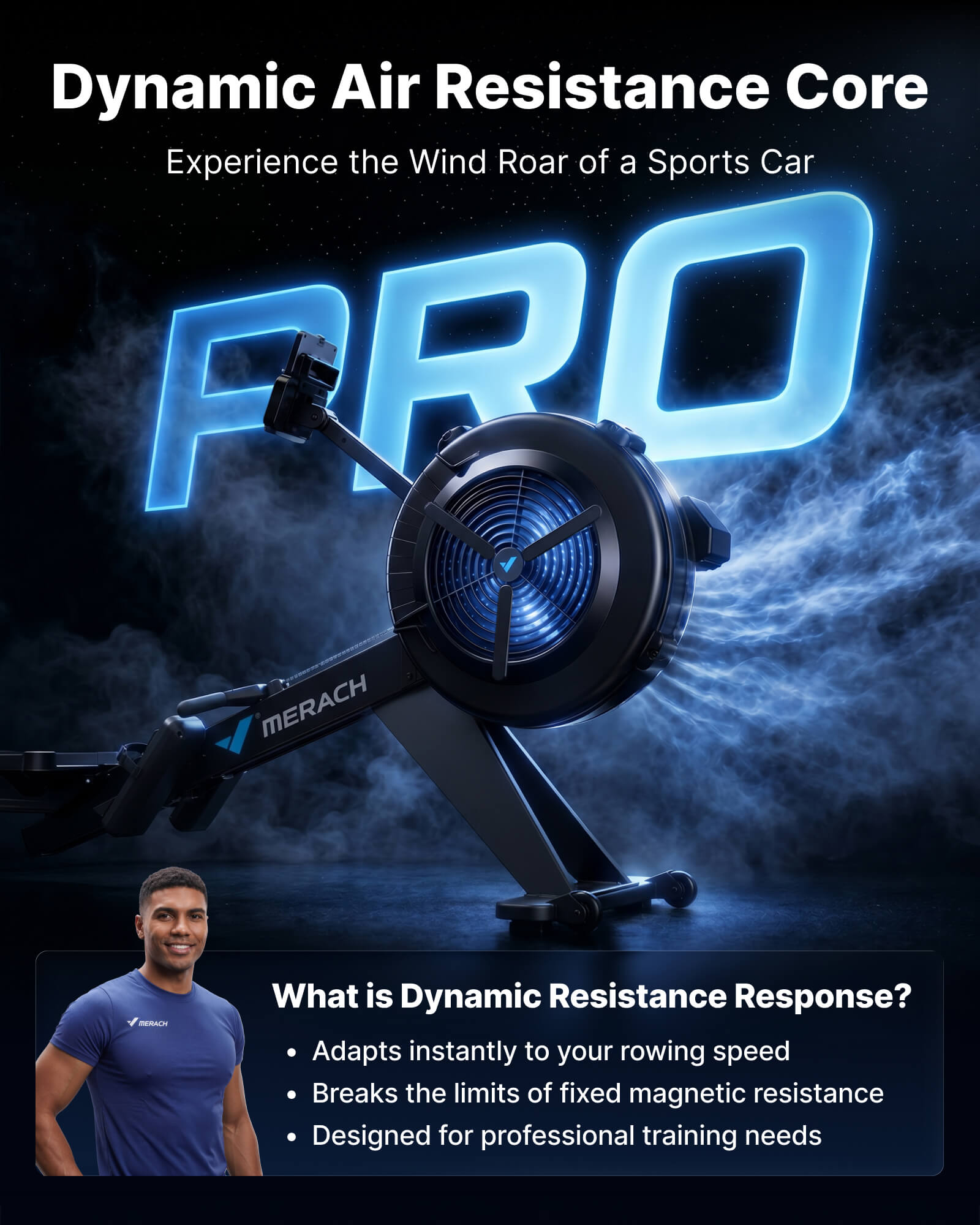 UltraRow R60 N Air & Magnetic Rowing Machine for HIIT
