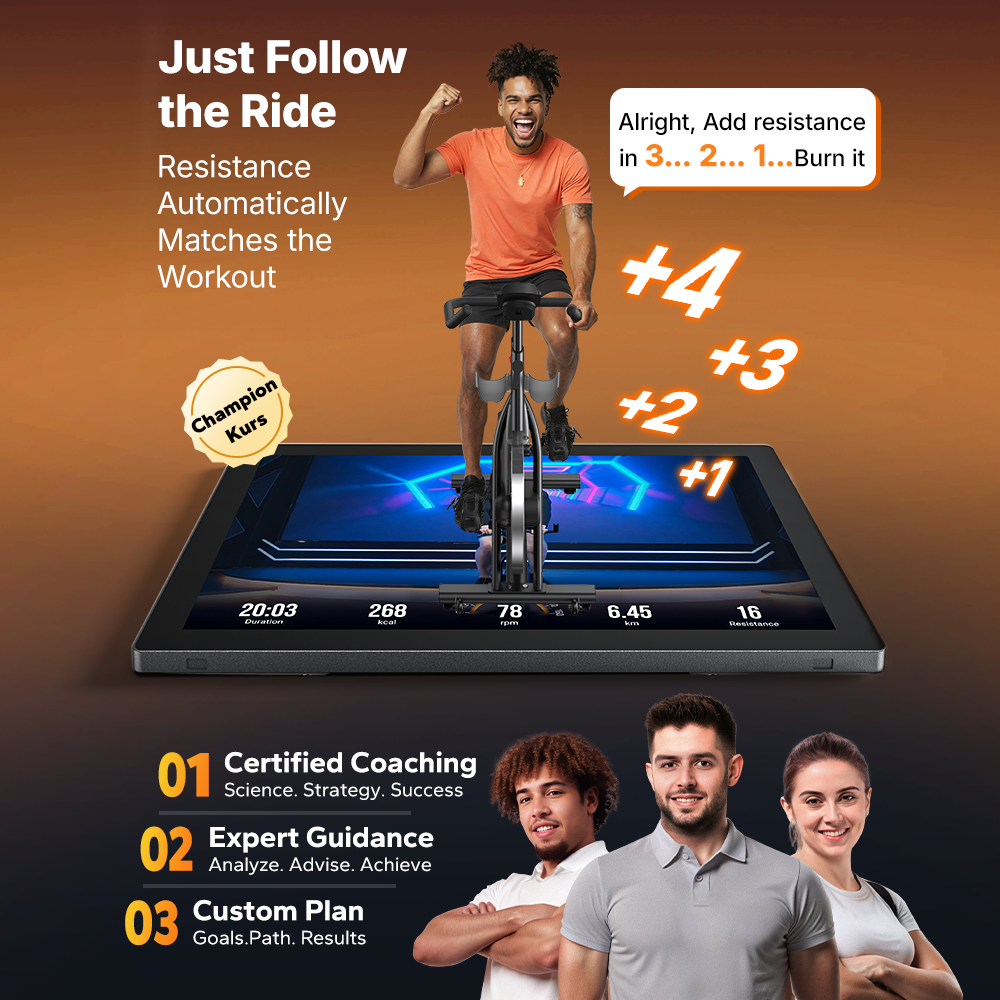 S29 Aura Exercise Bike with 21.5'' Big Screen