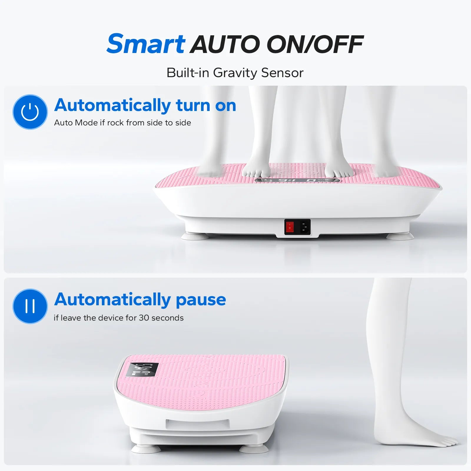PulseVib V30 Pro Whole Body Vibration Plate-Pink