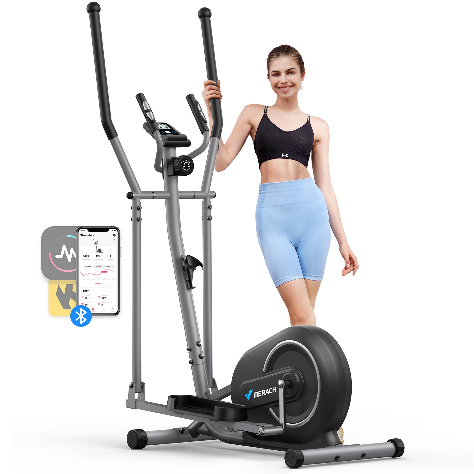 MERACH Revolutionary Home Elliptical Machines For Sale-Easy assembly