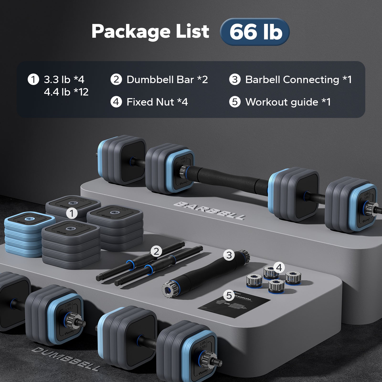 Adjustable Dumbbell Set