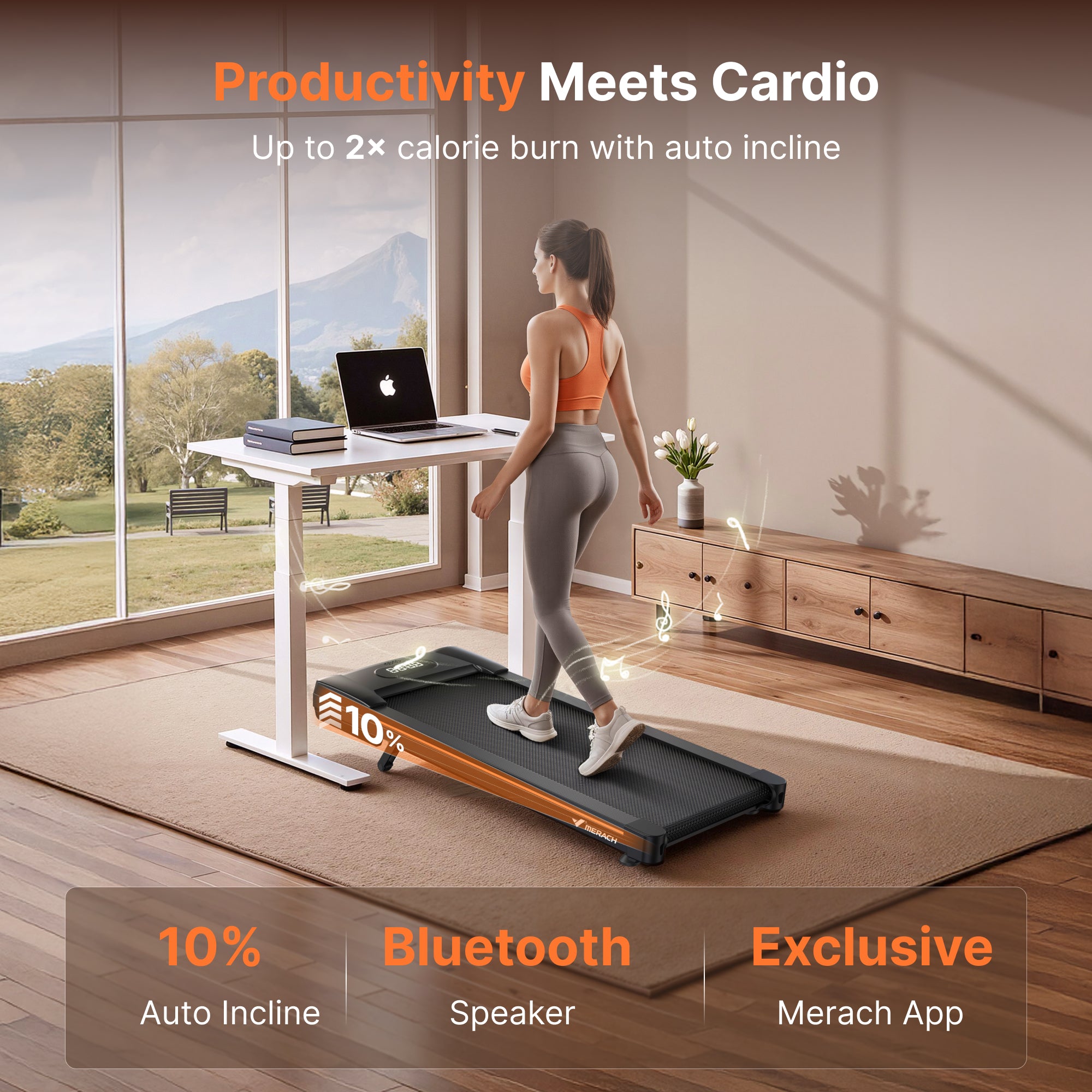 Merach WalkingPad W50 Lite With 10% Auto-Inline