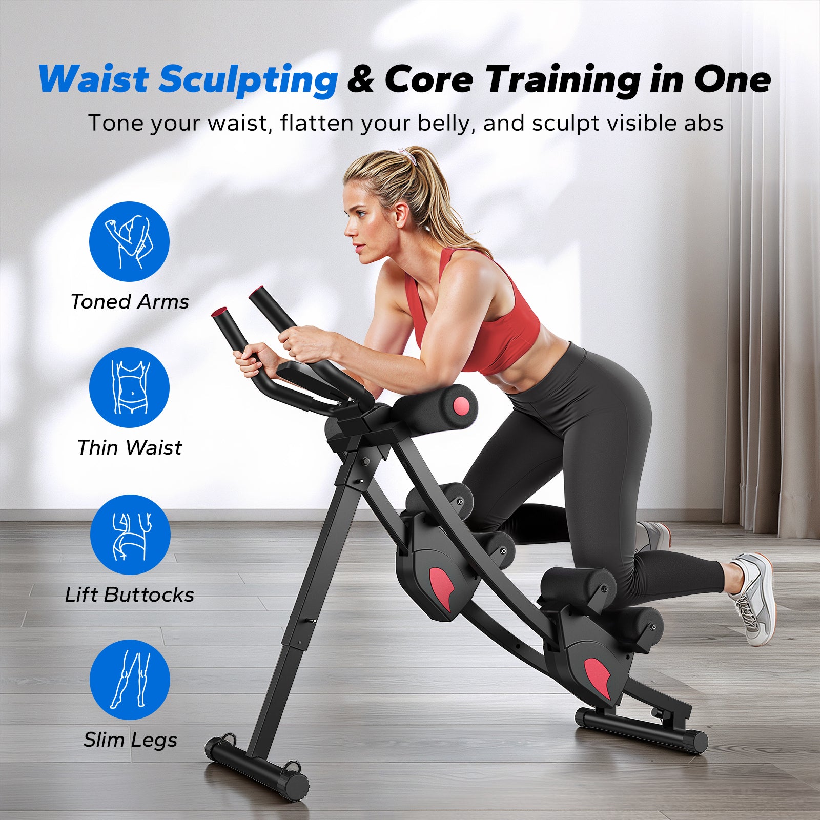 Dual-Track Ab Machine for Core Training