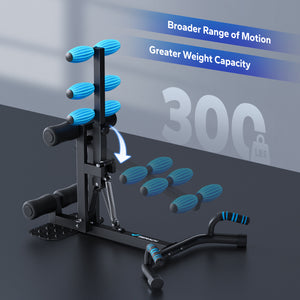 Machine à Squats Et Rameur MERACH 2-en-1 – Pliable, écran LCD, Résistance Réglable