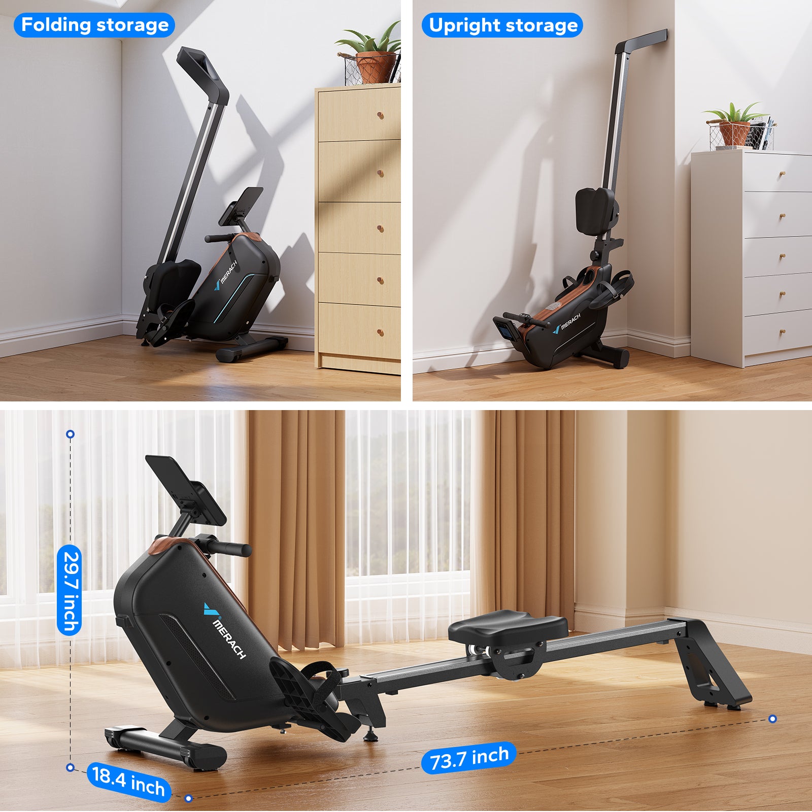 R15 Self Power Rowing Machine for Back Muscle Building