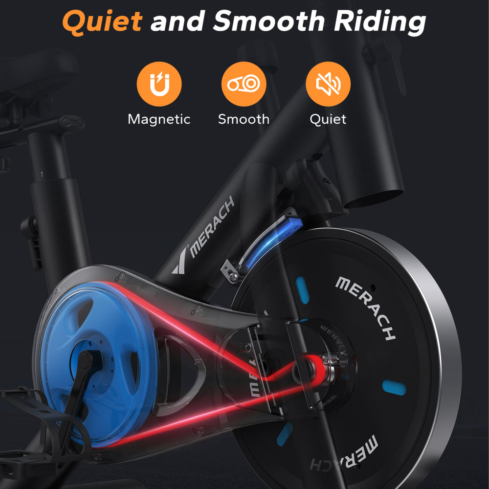 MERACH S26 Cardio Workout Exercise Bike with Comfortable Seat Cushion ...