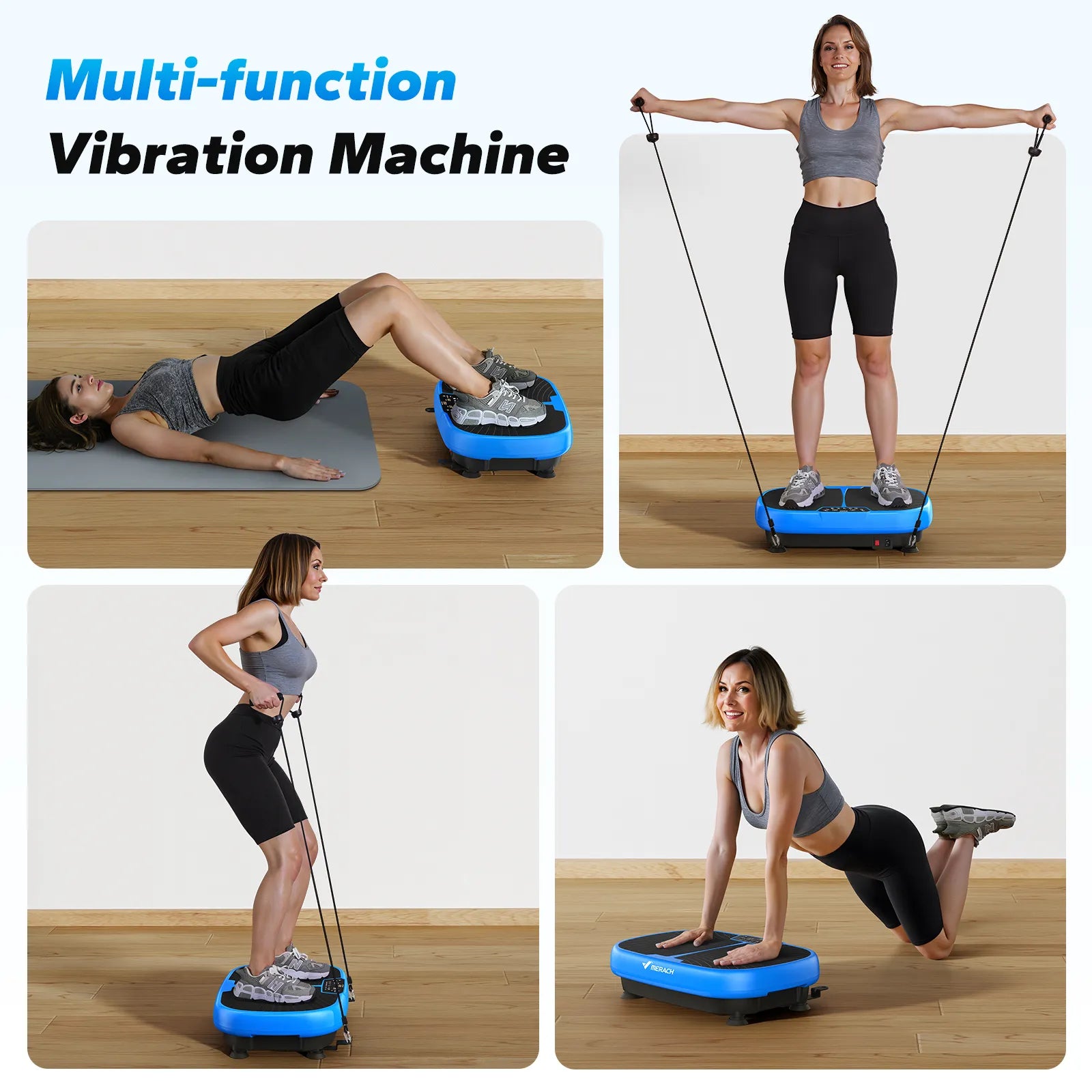 MERACH EMS Vibration Plate White - 99 Speed Levels & 6 Auto Programs for Full Body Workout & Muscle Recovery MERACH EMS Vibration Plate White - 99 Speed Levels & 6 Auto Programs for Full Body Workout & Muscle Recovery