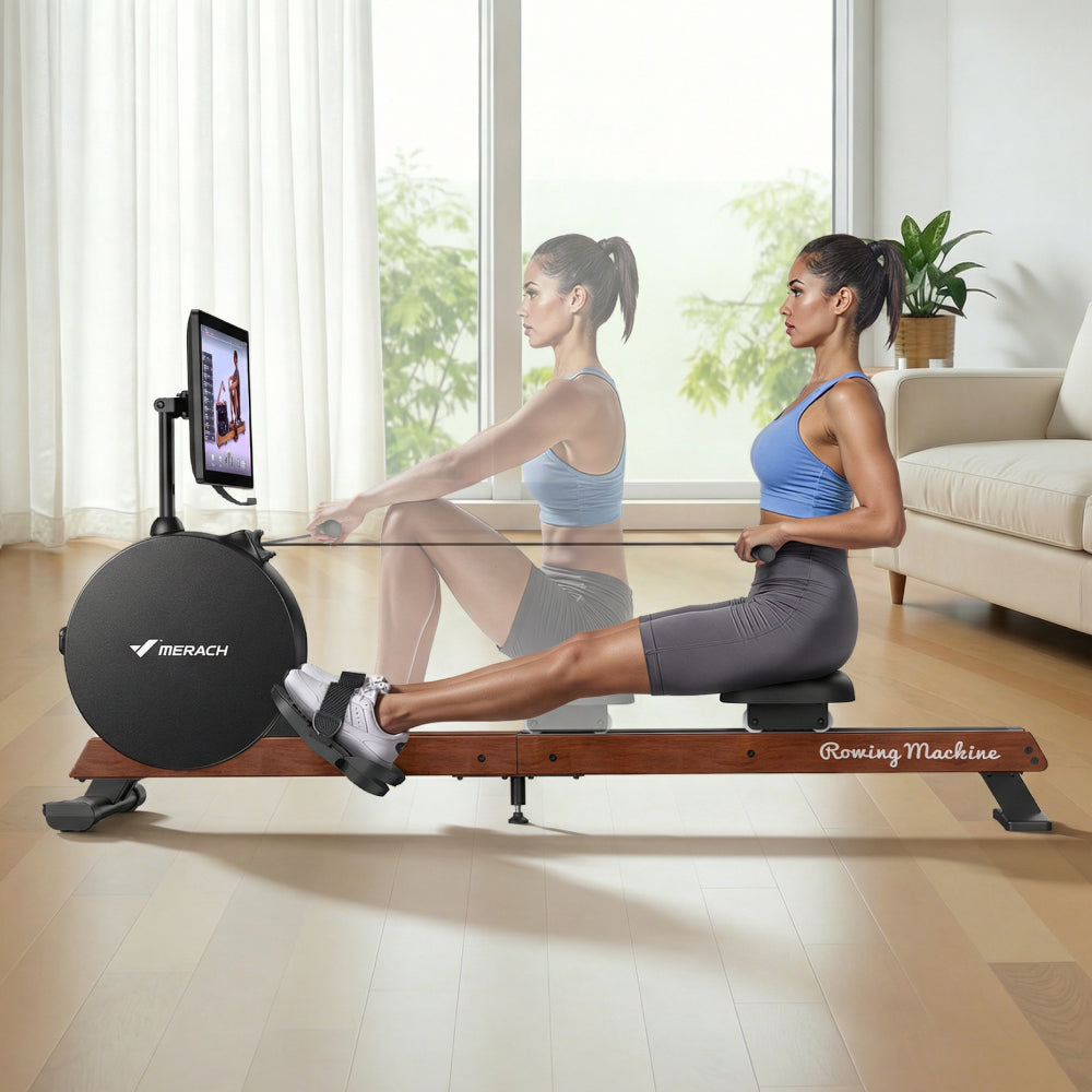 Quiet Rowing Machine with High Resistance & 21.5