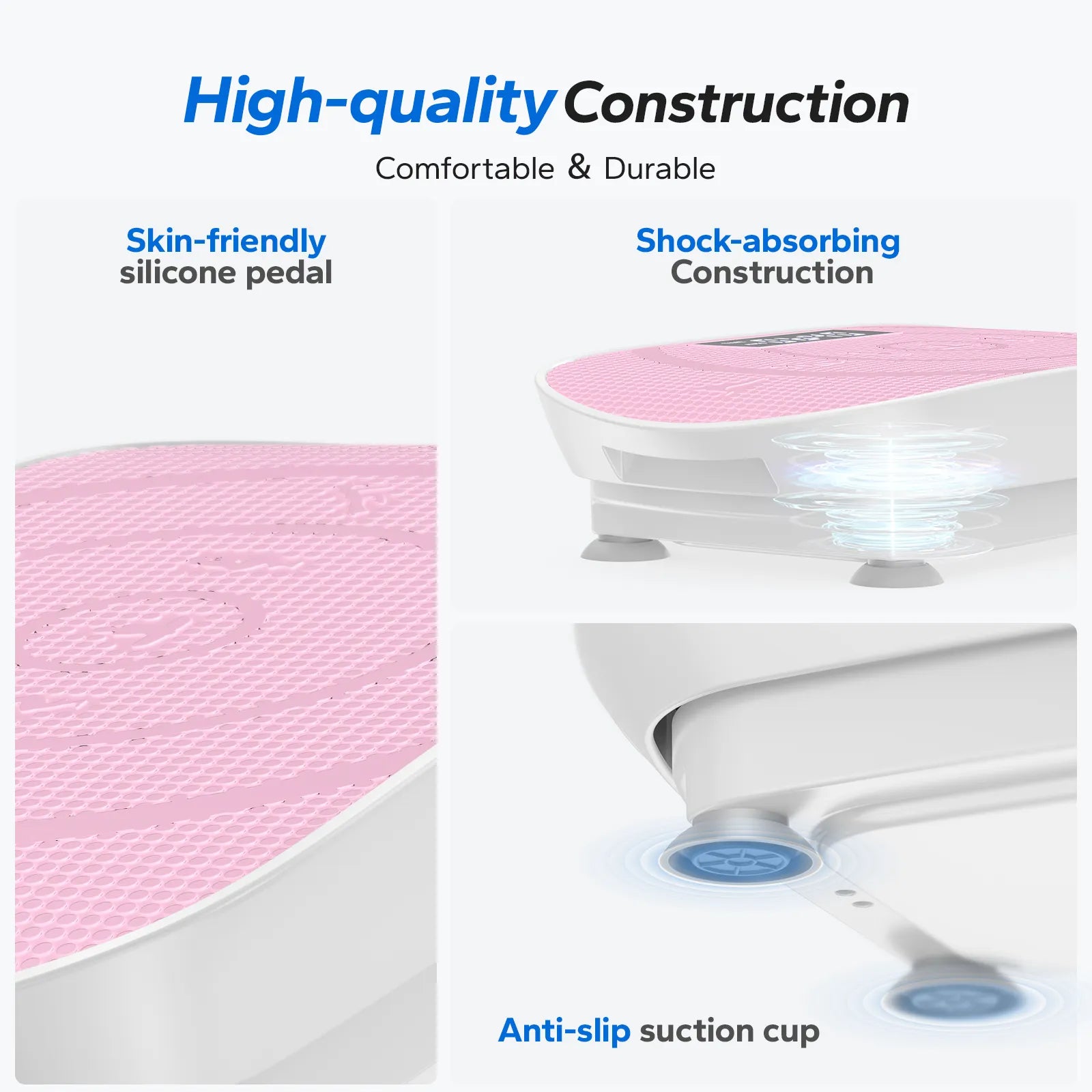PulseVib V30 Pro Whole Body Vibration Plate-Pink