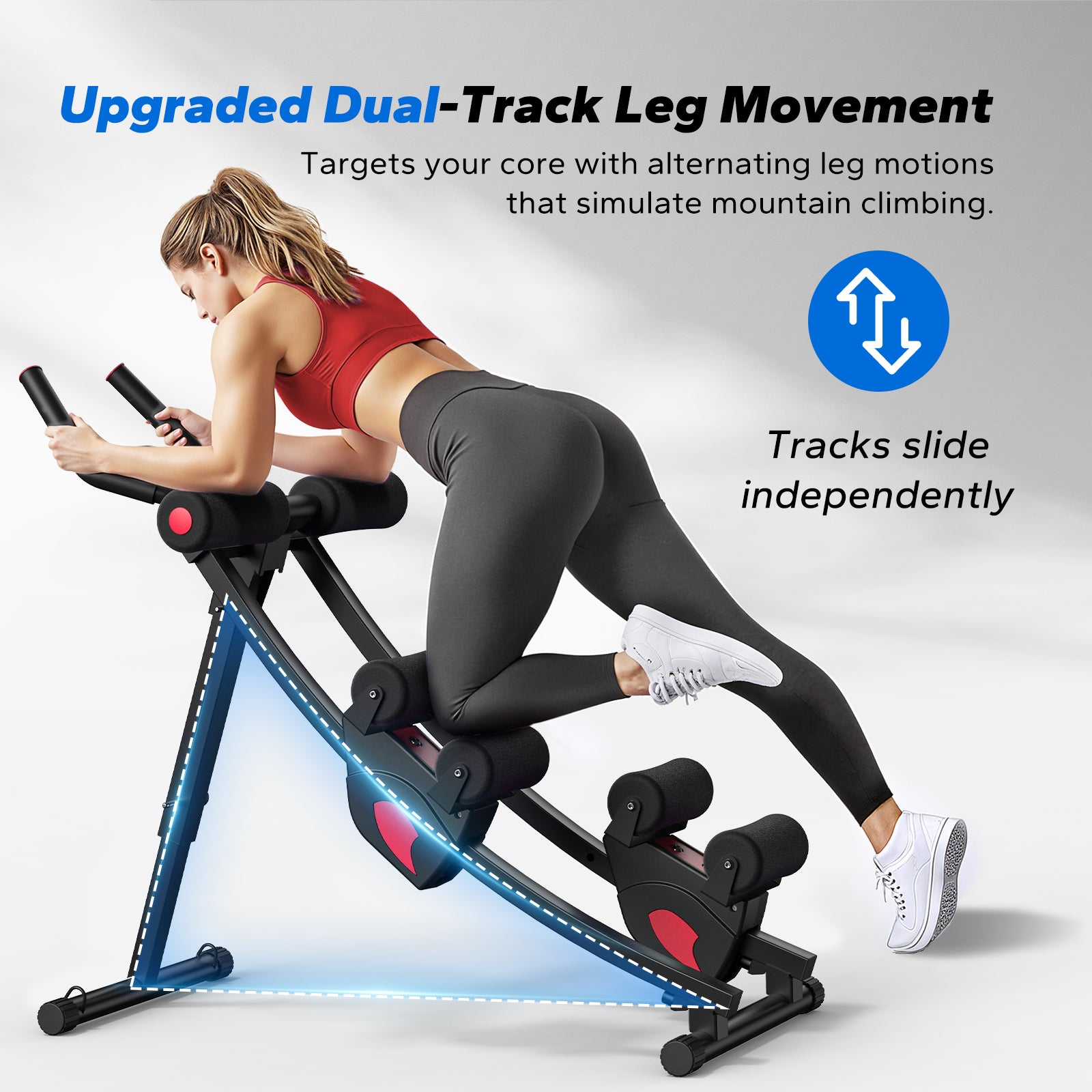 Dual-Track Ab Machine for Progressive Core Training at Home | MERACH