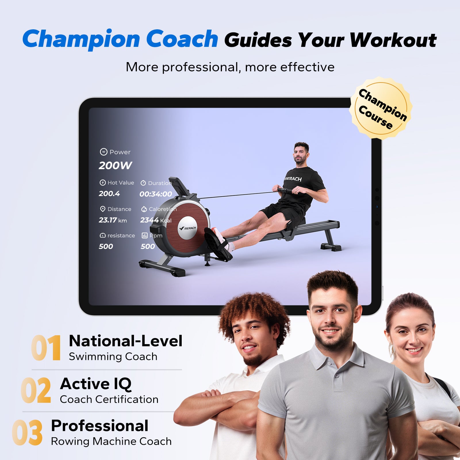 MERACH's Budget-Friendly Q1S Home Smart Rower with Auto