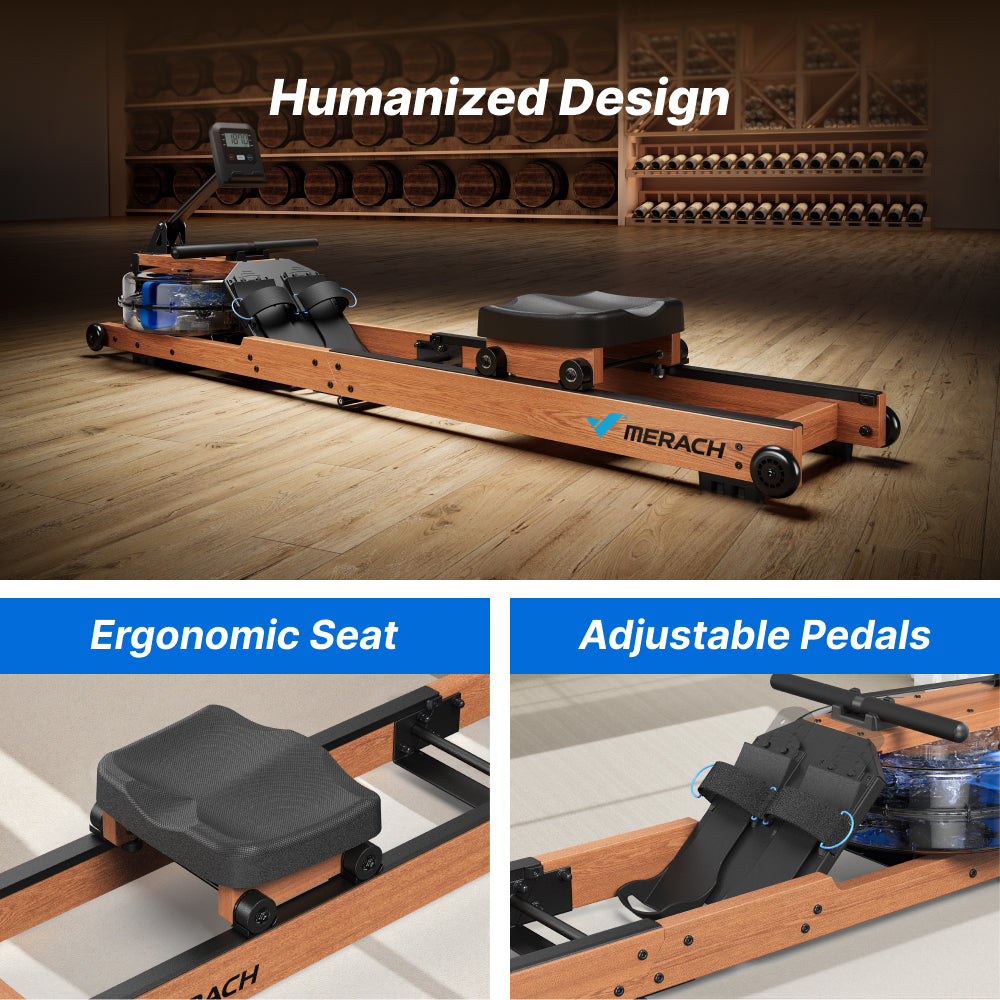 CoreRow R28 Wooden Water Rowing Machine for Beginners