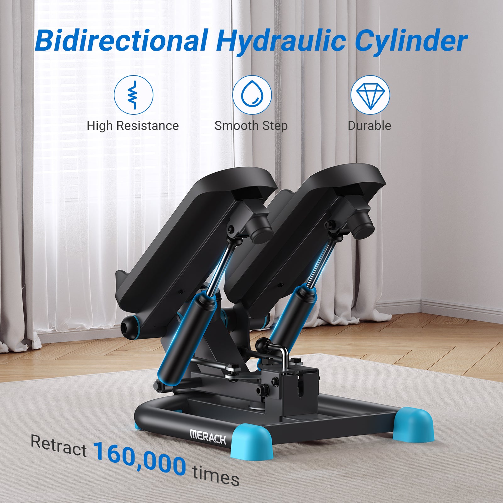 2-in-1 Dual-Action Hydraulic Stepper