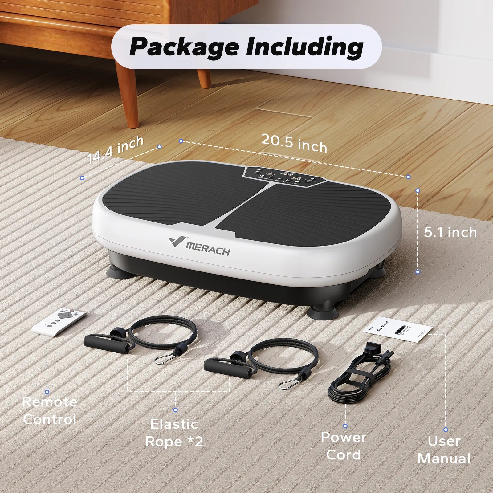 MERACH EMS Vibration Plate White - 99 Speed Levels & 6 Auto Programs for Full Body Workout & Muscle Recovery MERACH EMS Vibration Plate White - 99 Speed Levels & 6 Auto Programs for Full Body Workout & Muscle Recovery