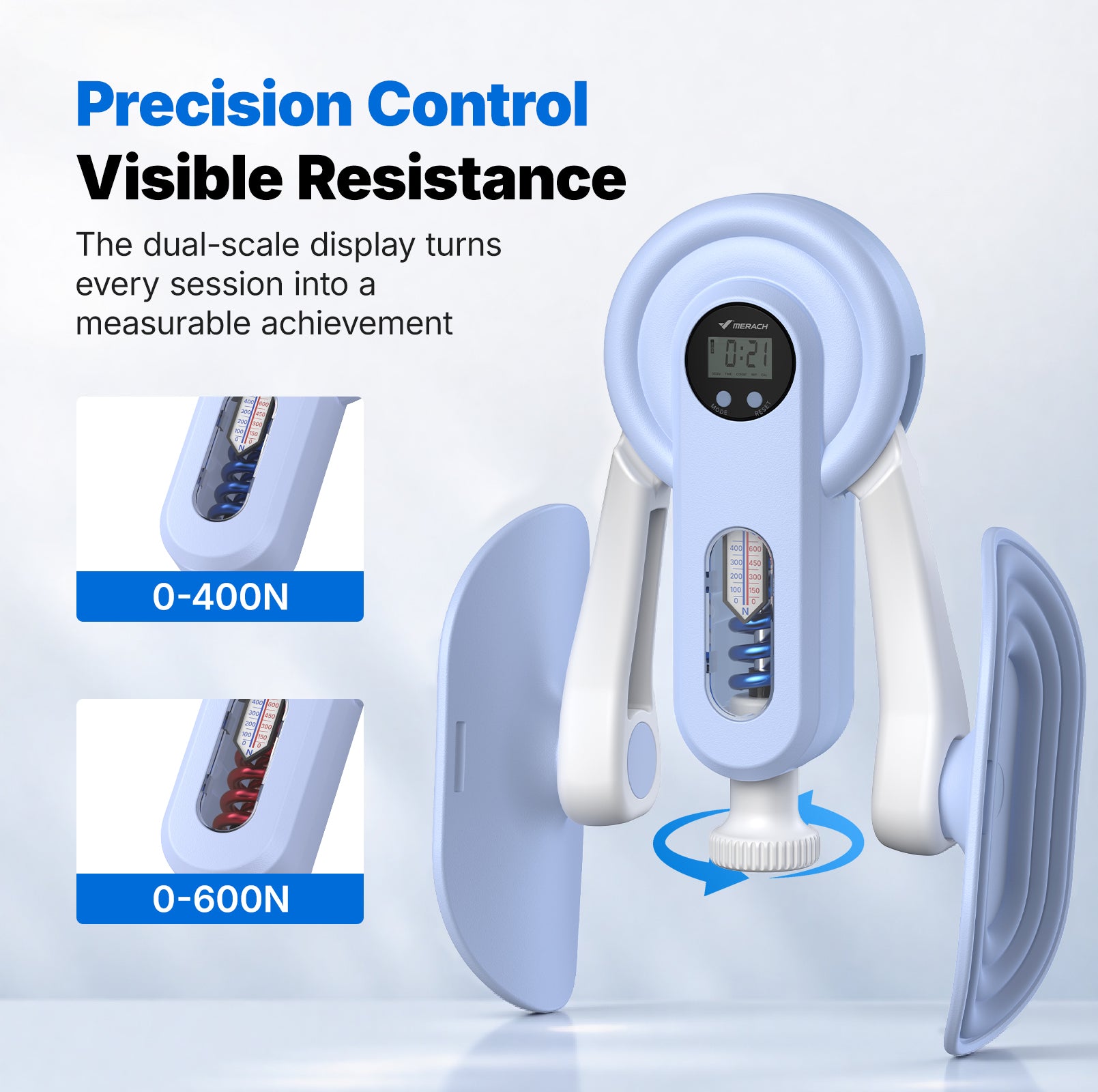 360° adjustable thigh master with resistance up to 135 lbs