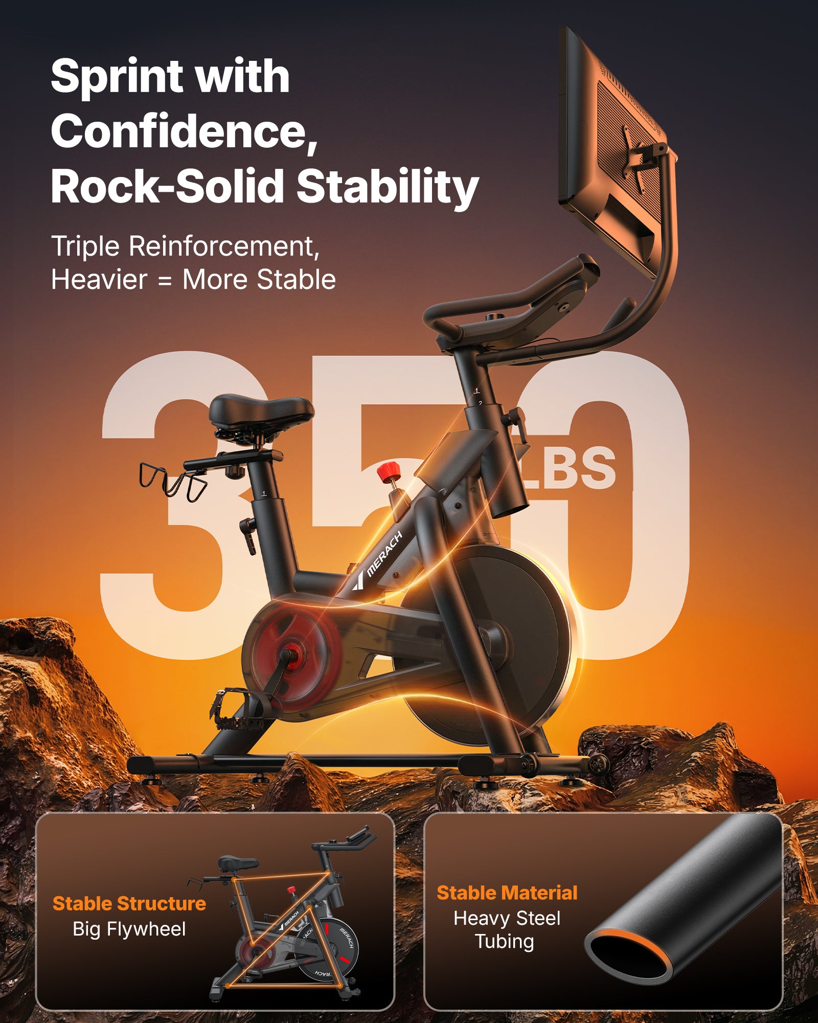 S29 Aura Exercise Bike with 21.5'' Big Screen