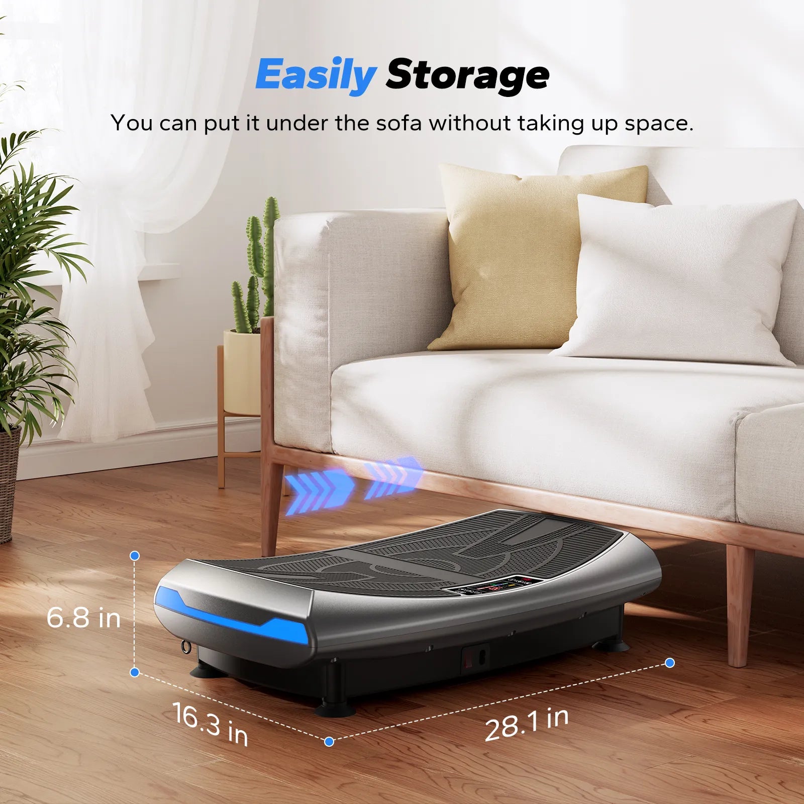 CV60 4D Curved Lymphatic Drainage Vibration Plate with Turbo Power