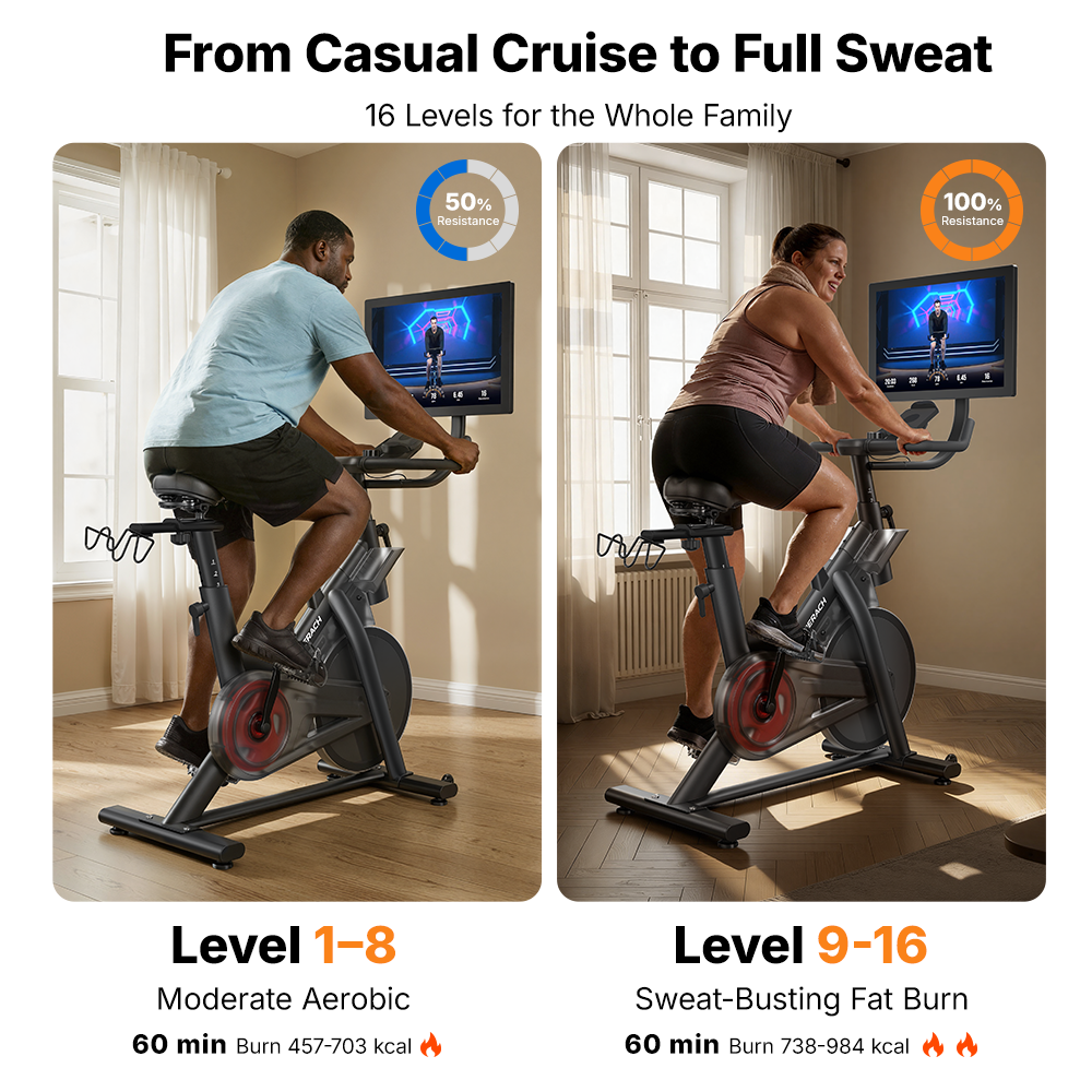S29 Aura Exercise Bike with 21.5'' Big Screen