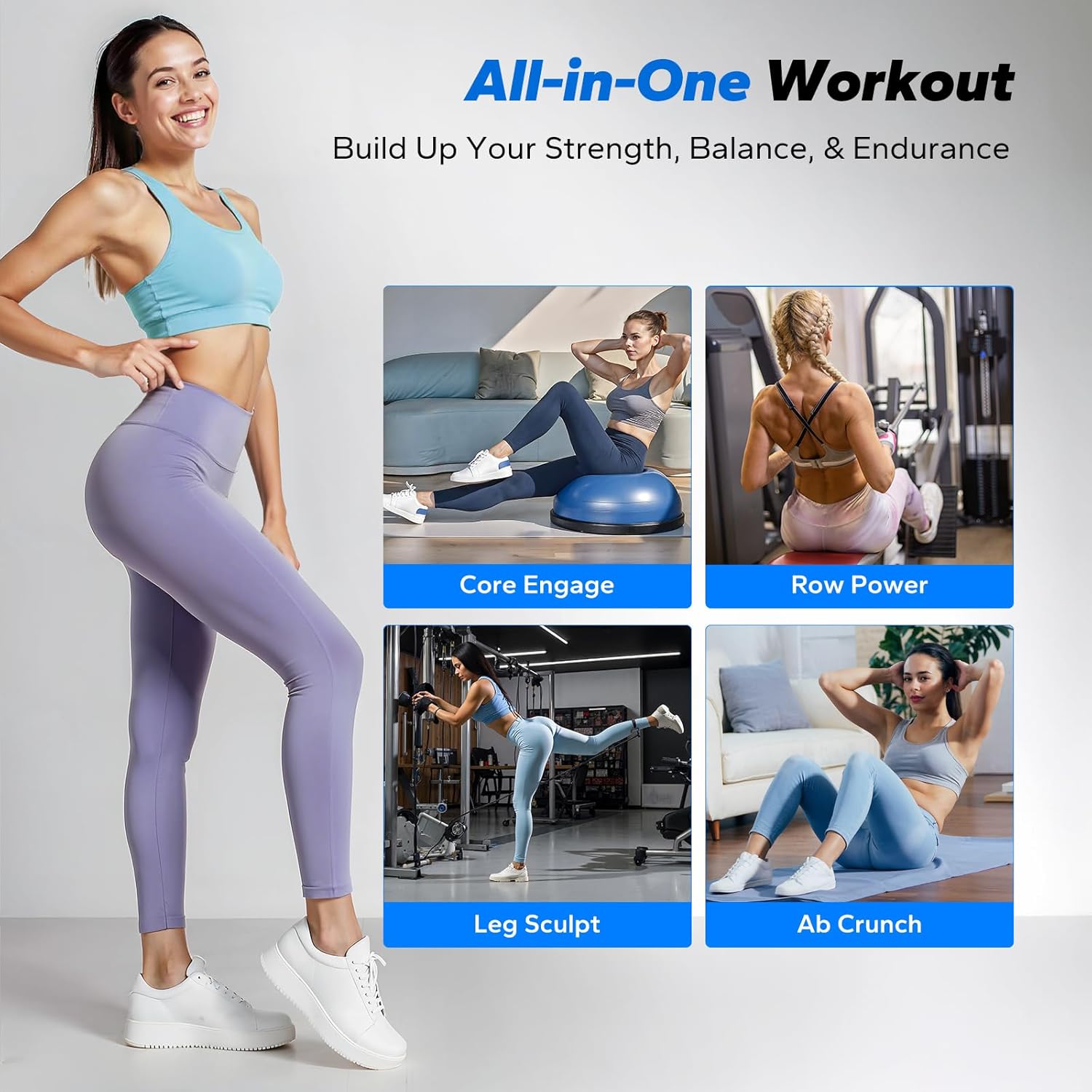 4-in-1 Ab Exerciser Swing Machine for Core Workout