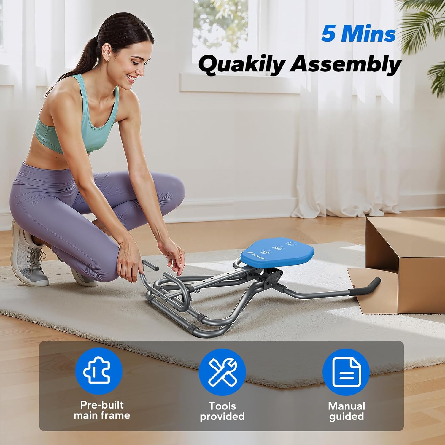 4-in-1 Ab Exerciser Swing Machine for Core Workout