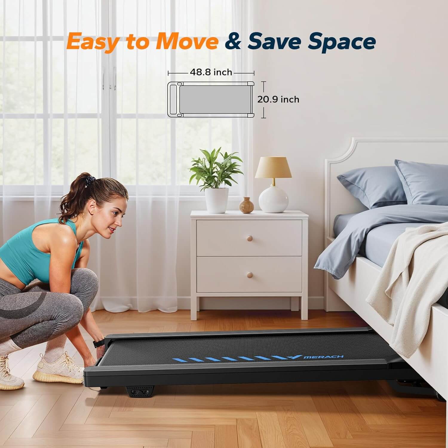 under desk walking pad with incline