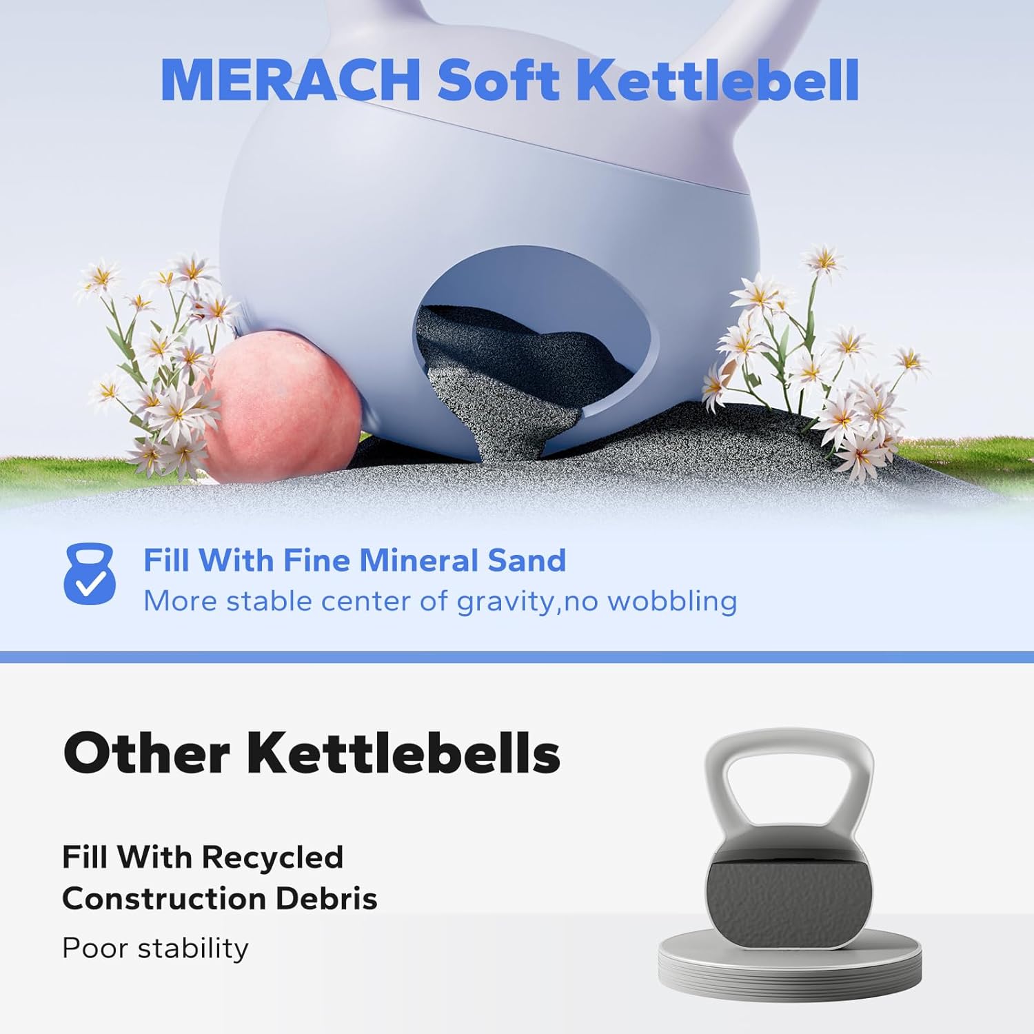 2409 MERACH Soft Kettlebell