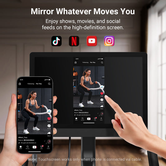 gym bike with screen